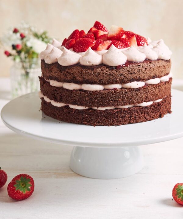 Sweet Cake with chocolate & berry